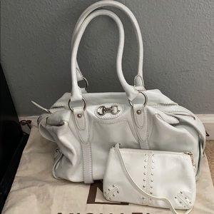 Vintage Michael Kors white purse & wristlet